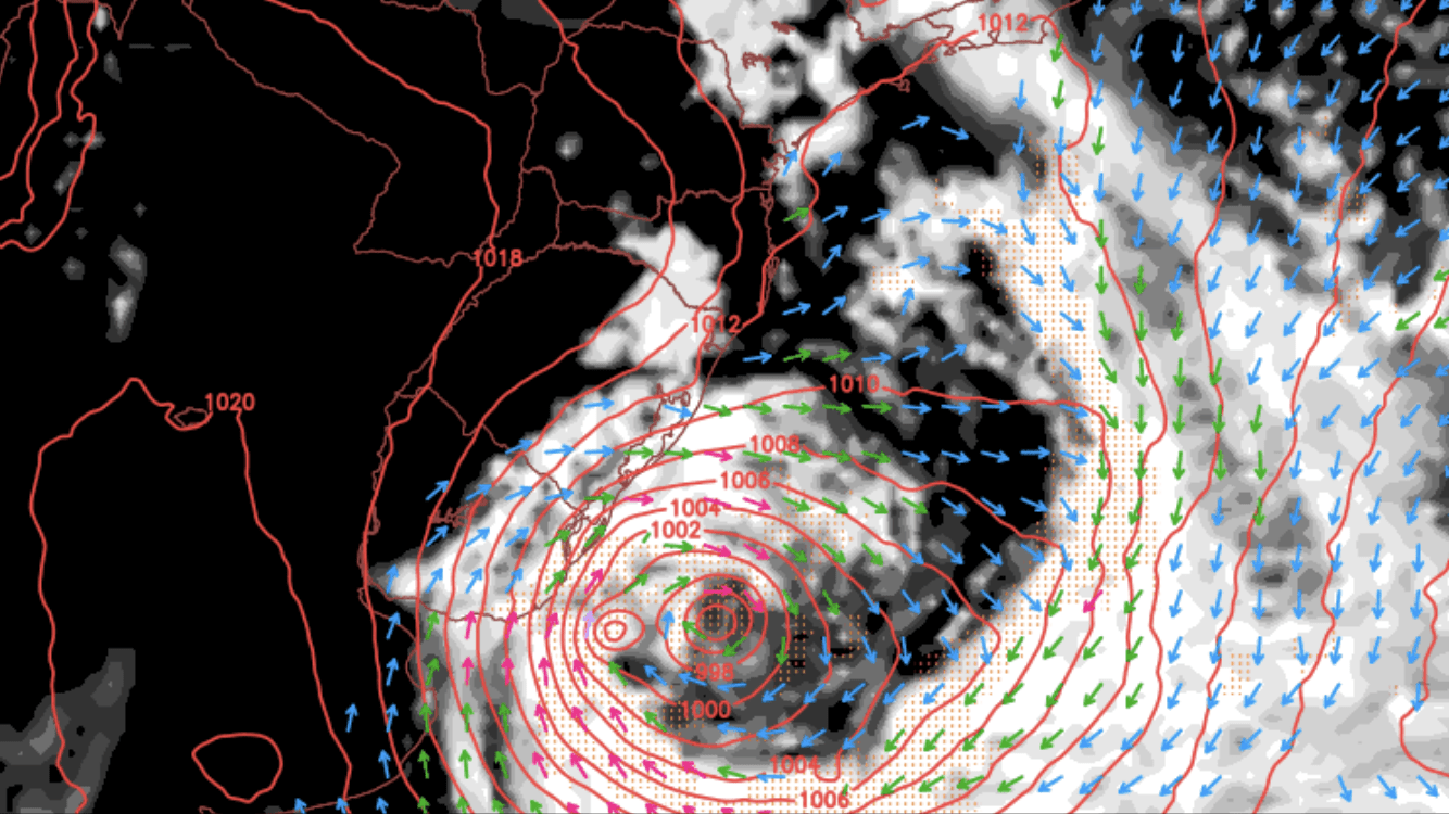 Novo ciclone extratropical trará vento e outra ressaca do mar