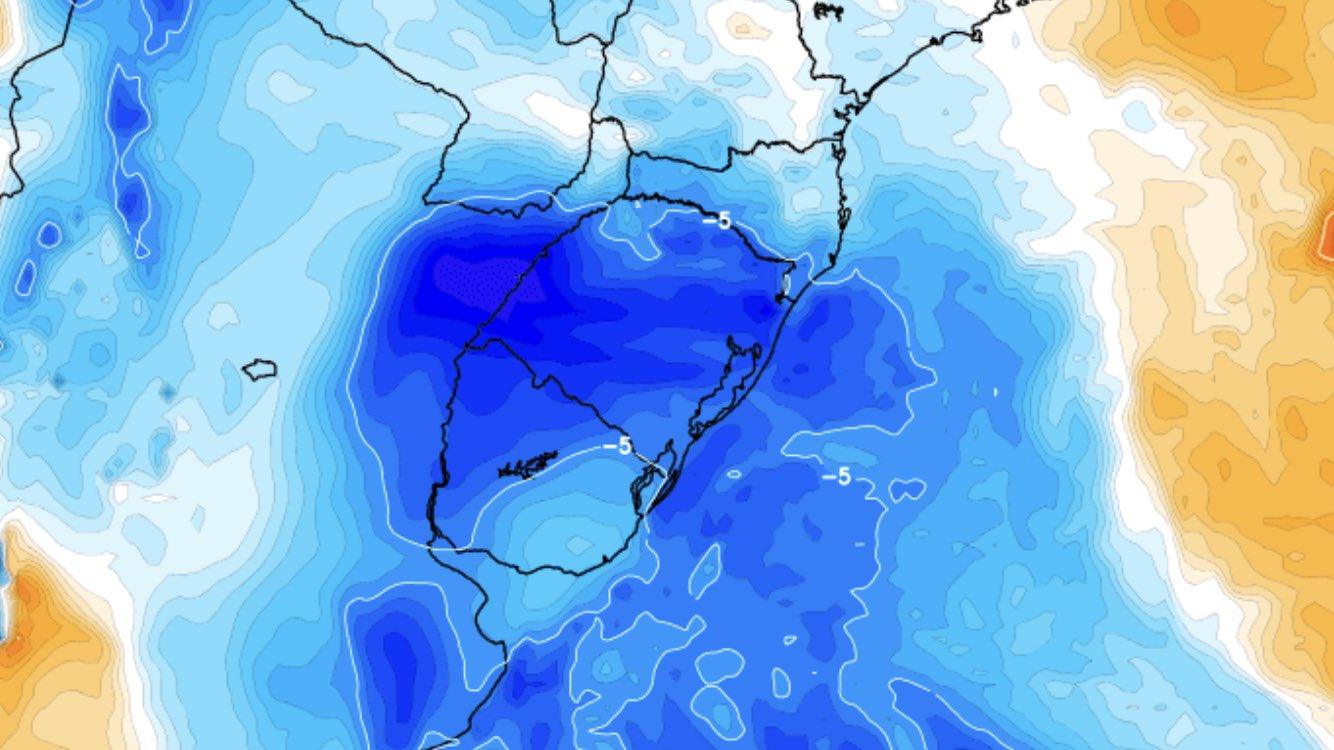 Frio traz de volta a geada – Veja mapas Frio traz de volta a geada – Veja mapas