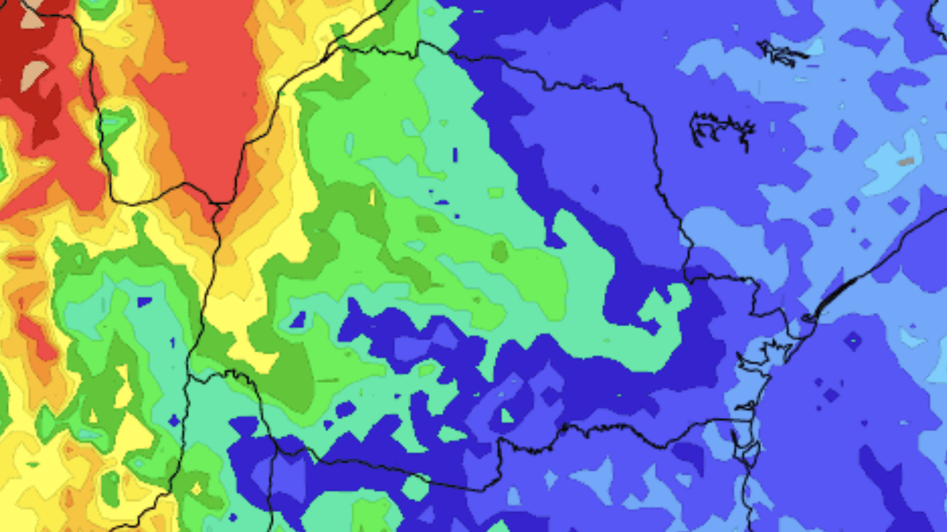 Novo episódio de chuva no Rio Grande do Sul e Sul do Brasil