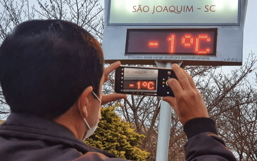 Cinco estados brasileiros com temperatura negativa