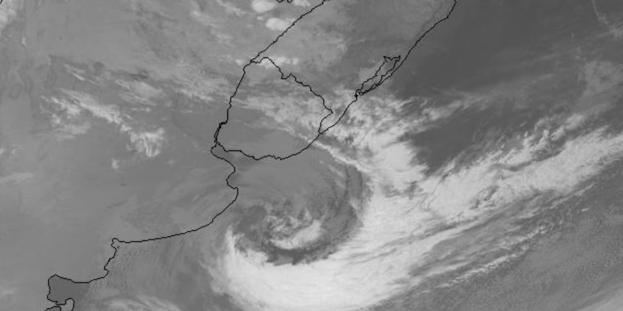 Os três impactos de ciclone na costa argentina no Sul do Brasil