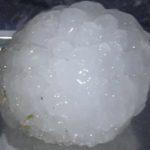 Granizo descomunal na Argentina