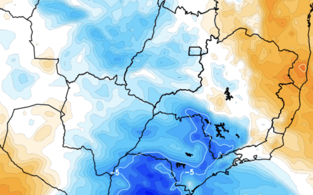 Frio no Sudeste e no Centro-Oeste do Brasil
