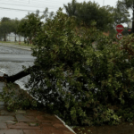 Vento forte do ciclone traz transtornos no Estado