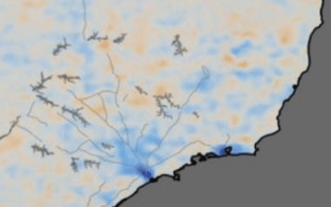 Mapa mostra a queda da poluição no Cone Sul com a pandemia