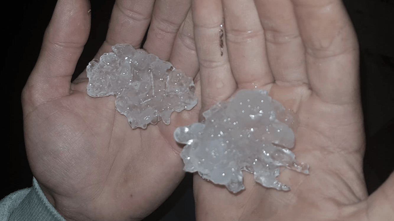 Tempestades de granizo atingem o Uruguai e o Sul gaúcho