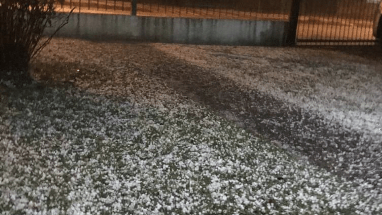 Granizo atinge Montevidéu