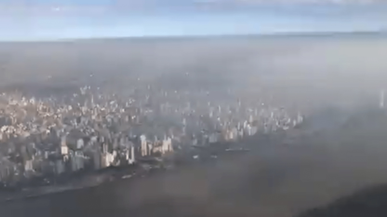 Fumaça cobre uma das maiores cidades da Argentina