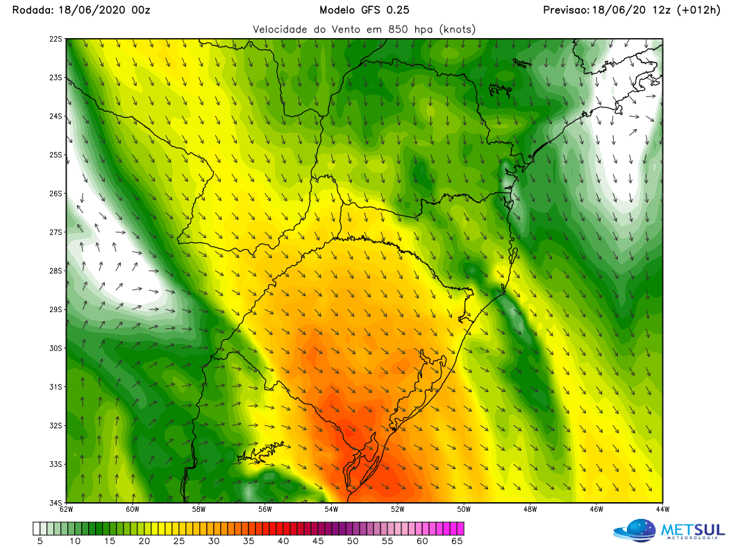 **ALERTA** Intenso vento Norte pode trazer danos e transtornos