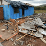 Vendaval traz danos no Oeste de Santa Catarina