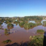 Cheia do Rio Taquari é a terceira maior da história