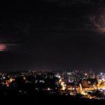 Temporal em Porto Alegre visto a 100 km de distância