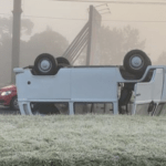 Gelo na pista provoca acidentes na Serra Gaúcha