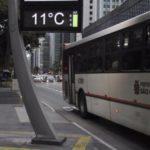 Chuva e frio em São Paulo