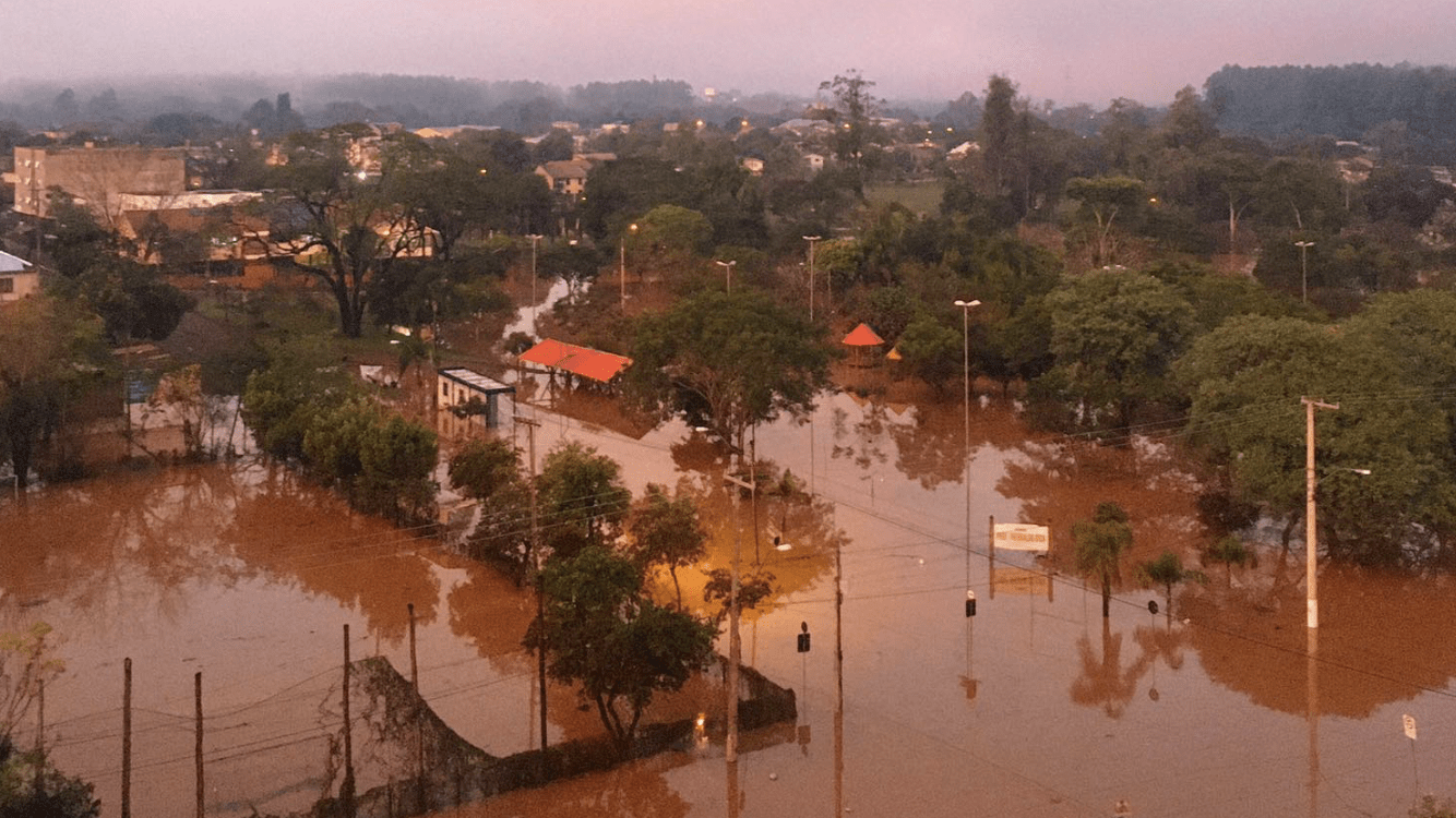Vale do Taquari de novo sob as águas