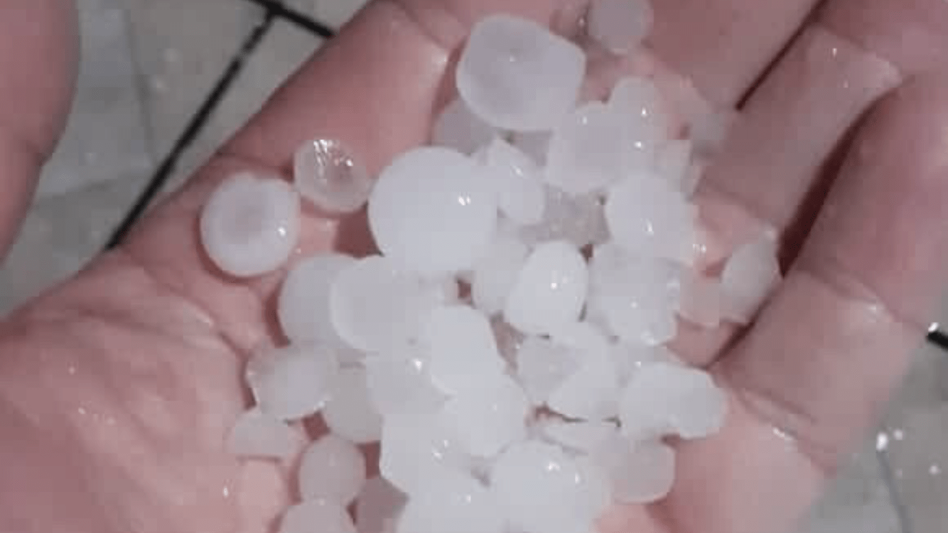 Granizo atinge a Grande Porto Alegre e o Litoral Norte