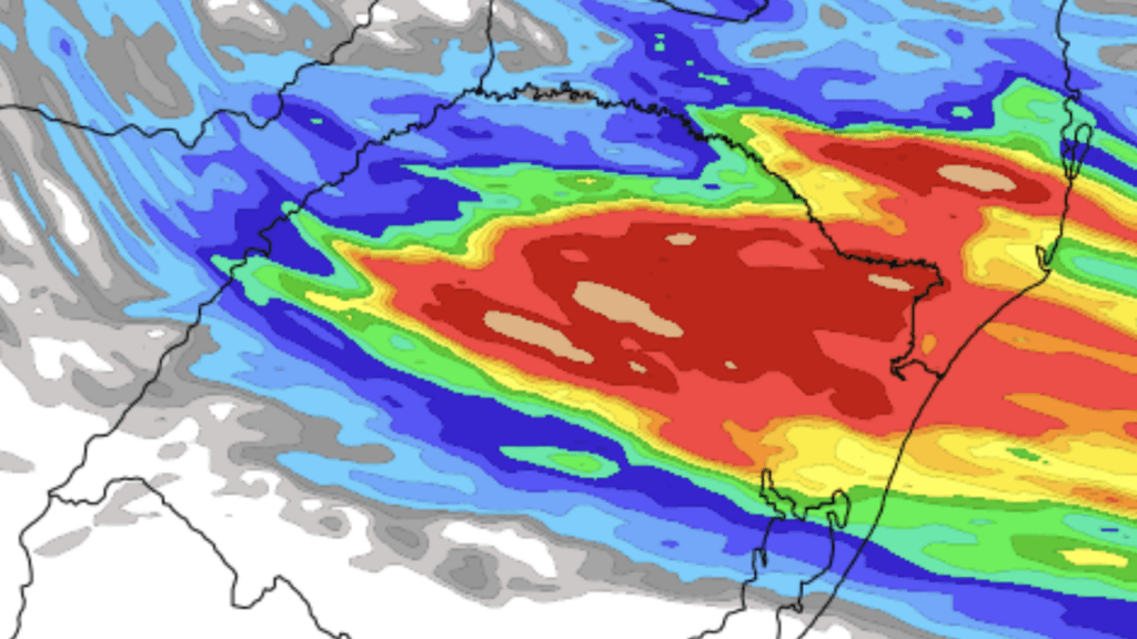 **ALERTA** Alerta de temporais e chuva localmente intensa