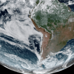 Previsão do tempo – Satélite mostra o tempo seco no Brasil