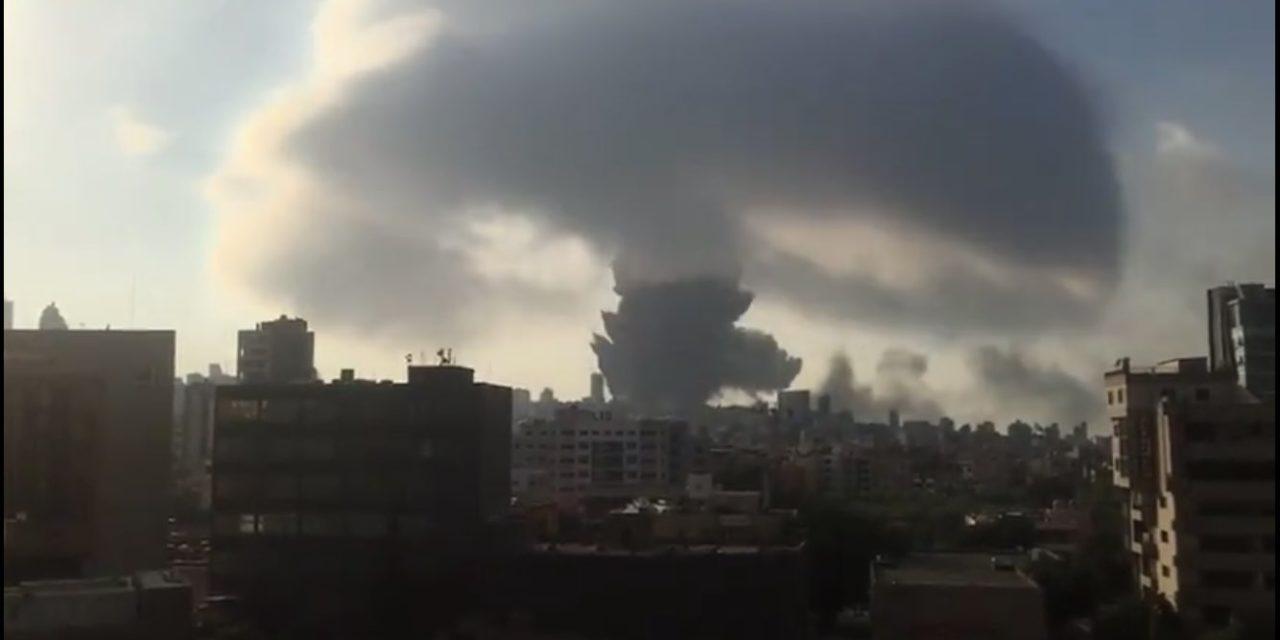 Entenda a nuvem formada pela explosão em Beirute no Líbano