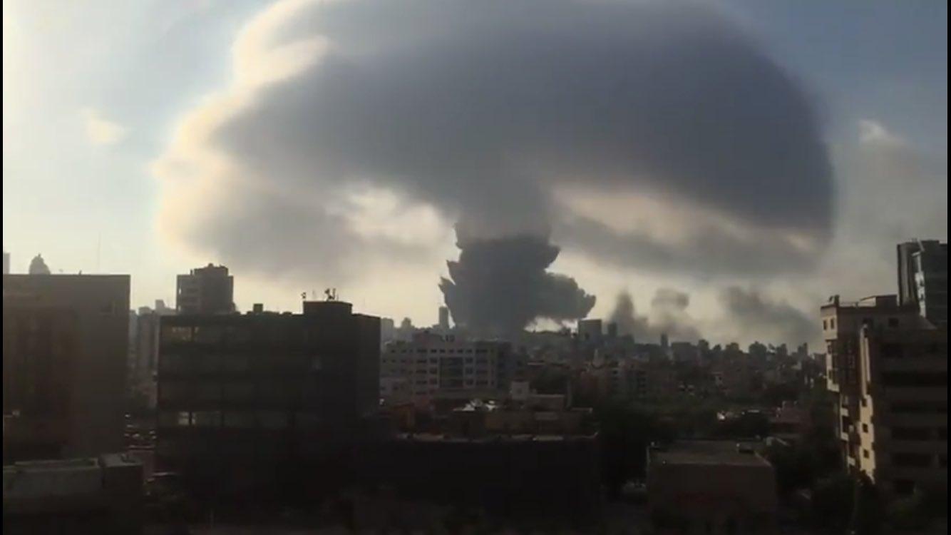 Entenda a nuvem formada pela explosão em Beirute no Líbano