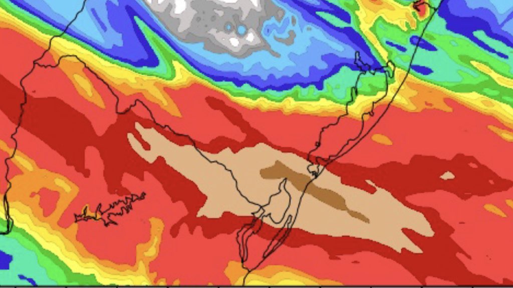 Previsão do tempo – Chuva volumosa no Sul gaúcho