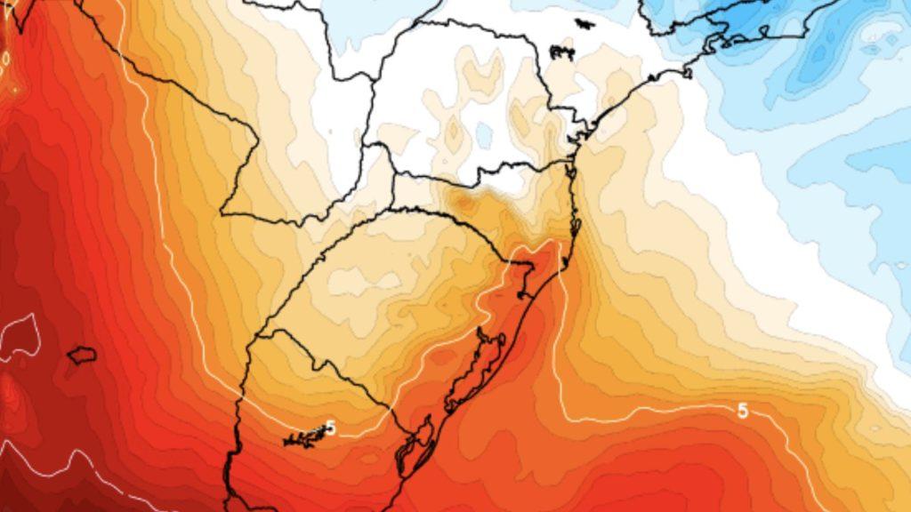 Como pode ter feito -8°C em SC e -3°C no RS com ar mais quente?