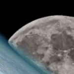 A incrível imagem da Lua e da Terra