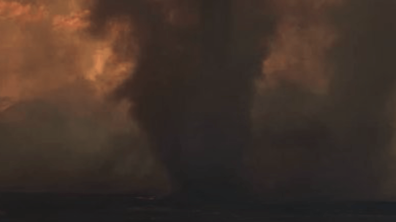 Primeiro alerta de tornado de fogo da história nos EUA