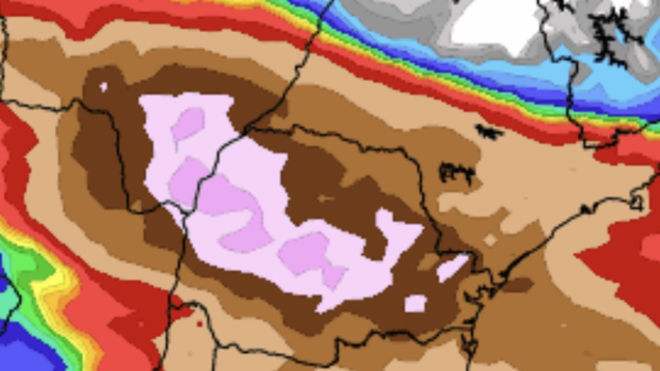 Previsão do tempo – Muita chuva entre o Centro-Oeste, Sudeste e o Sul do Brasil