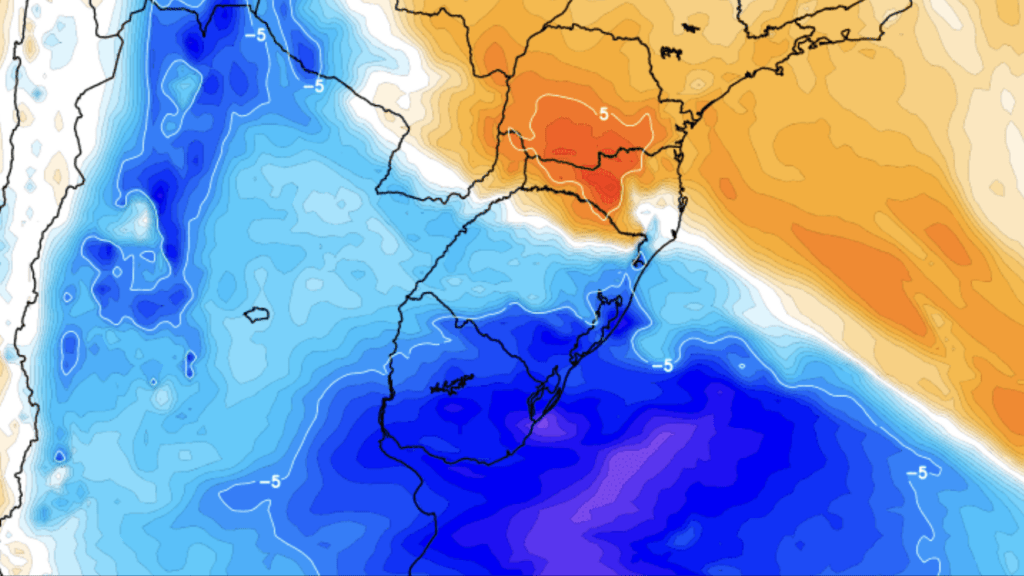 Previsão do tempo – Mínimas de hoje no Rio Grande do Sul