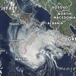 Ciclone intenso no Mediterrâneo