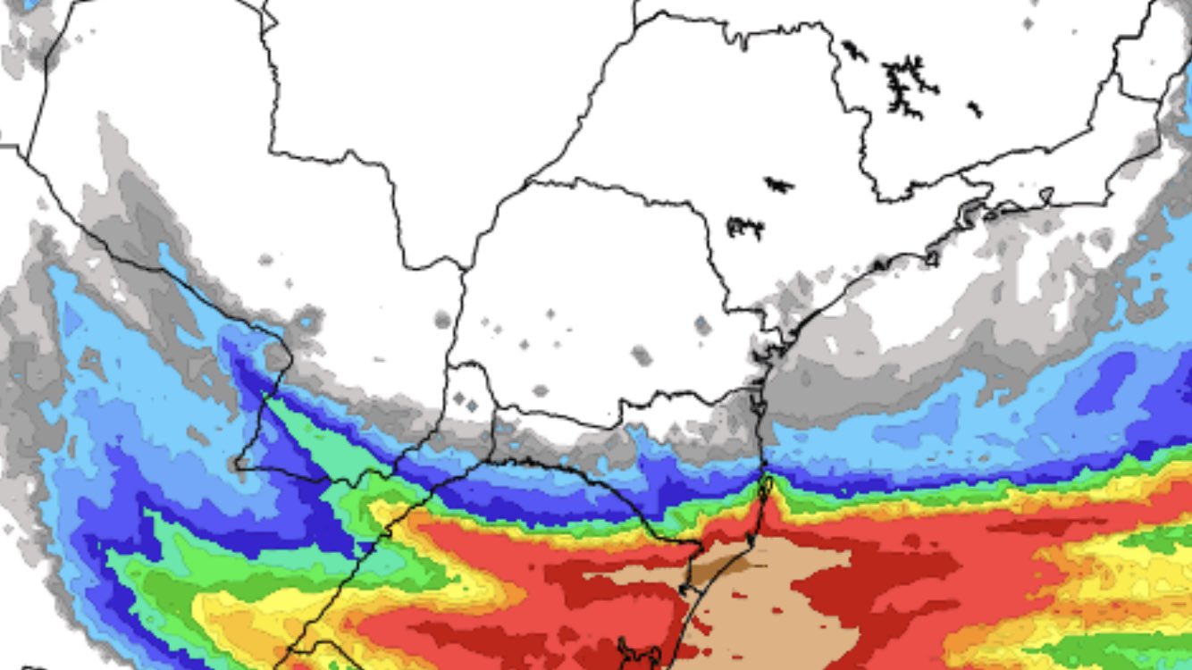 Previsão do tempo – Tendência de chuva para sete dias