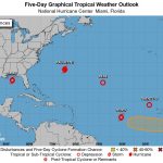 Cinco ciclones tropicais ao mesmo tempo no Atlântico Norte