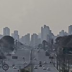 Fumaça do Pantanal e Amazônia sobre São Paulo e o Paraná