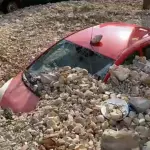 Ciclone soterrou vila grega de pedras e lama – Veja imagens