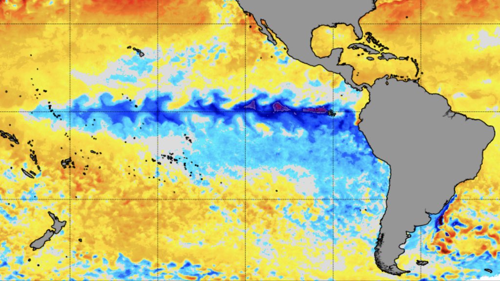Alerta de clima – Pacífico está sob La Niña