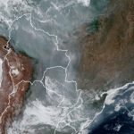 Muita fumaça de queimadas chegando ao Rio Grande do Sul