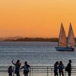 O contraste do Guaíba hoje com cinco anos atrás