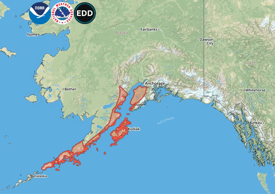 Forte terremoto e alerta de tsunami no Alasca