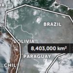 Metade da América do Sul coberta por fumaça