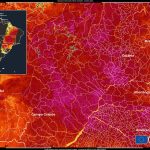 Satélite mede 55°C no solo em São Paulo e no Centro-Oeste