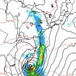 Dois ciclones ao mesmo tempo na costa do Brasil