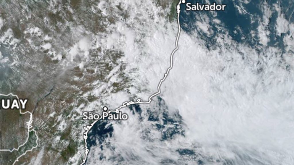 Ciclone subtropical atinge o Sudeste do Brasil