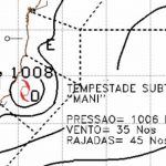 Ciclone no Sudeste – Tempestade subtropical Maní se forma