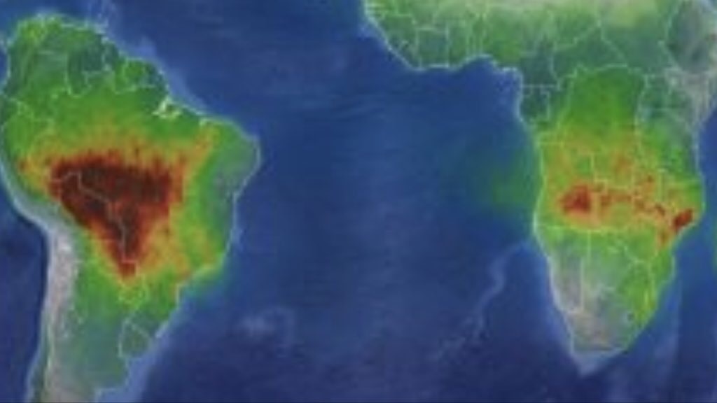 A África está queimando muito mais que o Brasil e a América do Sul?