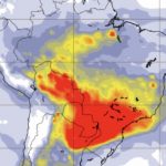 Aviso de muita fumaça de queimadas no PR, MS e SP