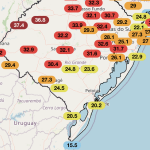 Incríveis diferenças de temperatura nesta tarde