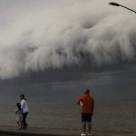 Temporais com vento de quase 100 km/h na fronteira gaúcha