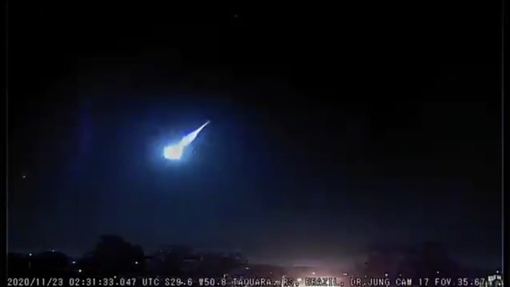 <span class="entry-title-primary">Meteoro explode sobre a fronteira com o Uruguai</span> <h2 class="entry-subtitle">Registro foi feito pelo observatório astronômico de Taquara a mais de 400 quilômetros de distância </h2>
