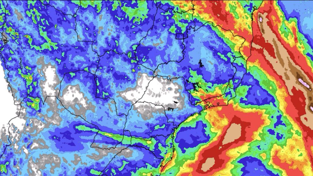 <span class="entry-title-primary">Previsão do tempo – Tendência de chuva para dez dias</span> <h2 class="entry-subtitle">Canal de umidade deslocado mais para Norte reduz a chuva na maior parte do Centro-Sul do Brasil </h2>
